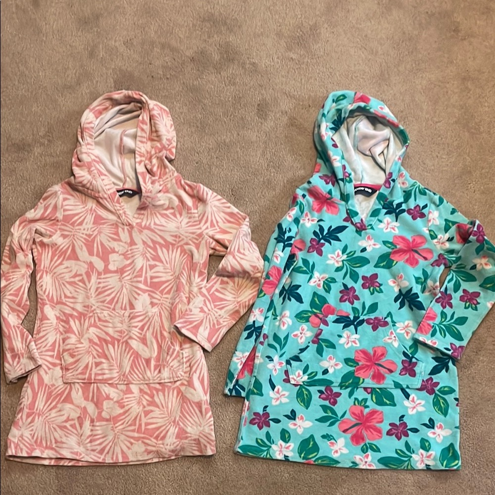 2 Kids Hooded Bathing Suit Coverup